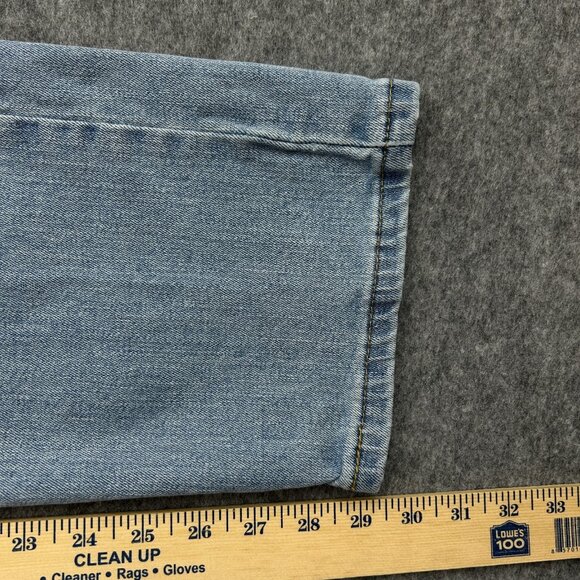 Levi's 505 Regular Fit Straight Leg Jeans Men's Size 36 X 30 Light Wash Denim - Picture 10 of 12